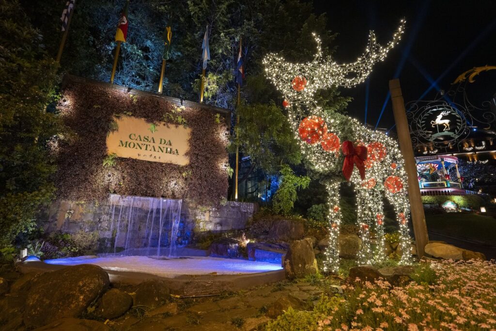 decoração de natal no Casa da Montanha